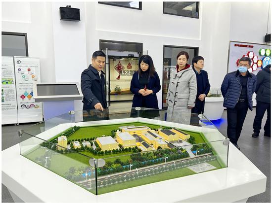淮南市田家庵區區委常委、副區長張曙暉 考察建華文創集團